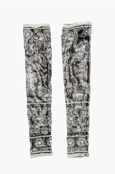 Dsquared2 Paisley Patterned Mesh Muffs In Multi