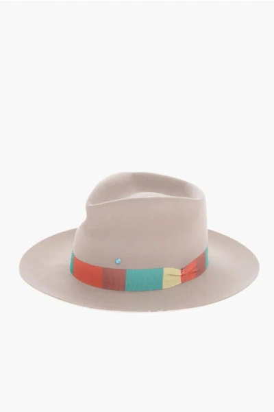 Superduper Hats Lorenzo Jova Rabbit Felt Cow Boy Hat With Band In Multi