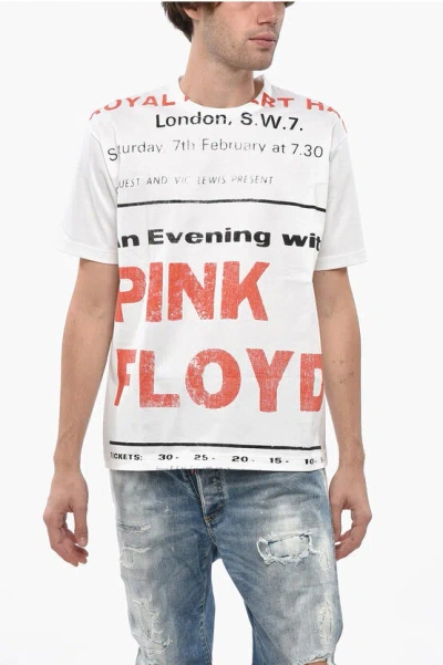 Junya Watanabe By Comme De Garcons Man Printed Crew-neck T-shirt In White