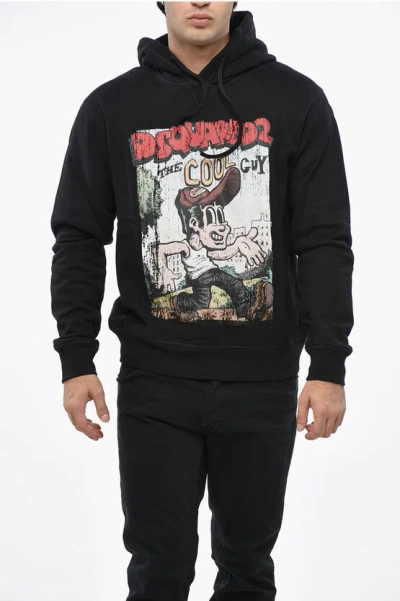 Dsquared2 Dsquared Men Sweatshirt With Logo Print In Black
