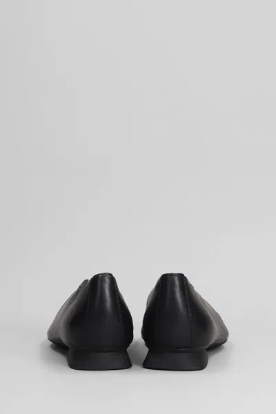 Camper Casi Myra Ballet Flats In Black Leather In Black