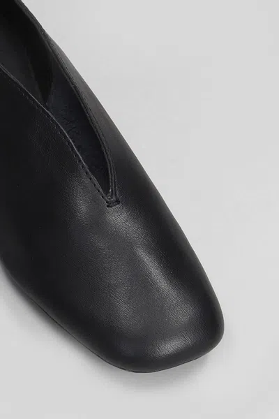 Camper Casi Myra Ballet Flats In Black Leather In Black