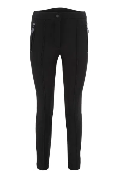 Moncler Grenoble Black Stretch Polyester Blend Pant