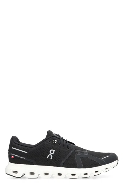 On Running Cloud 6 Breathable Mesh Sneakers In Black