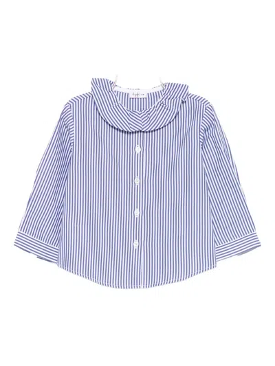 Il Gufo Striped Shirt In Blue