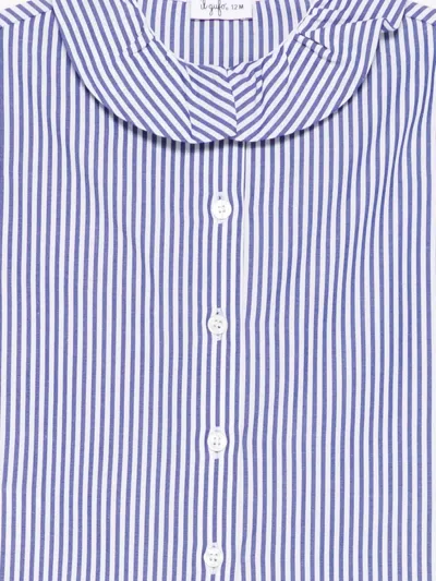 Il Gufo Striped Shirt In Blue