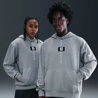 Nike Women's Sabrina Fleece Basketball Hoodie In Gray