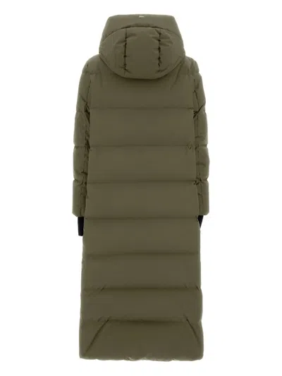 Herno Long Jacket In 2-layer Windstopper In Animal Print