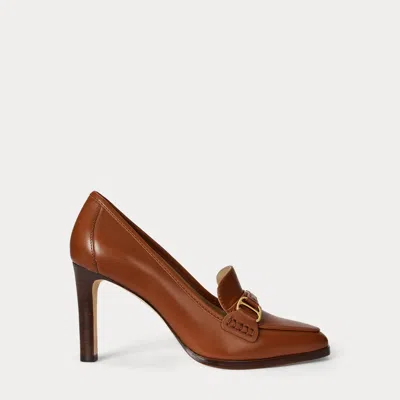 Ralph Lauren Women's Tasha Slip On Loafer Pumps In Brown