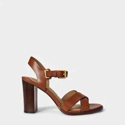 Ralph Lauren Women's Emeryn Open Toe Sandals In Brown