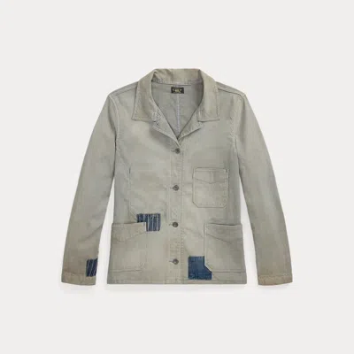 Double Rl Ralph Lauren Repaired Jaspé Work Jacket In Multi