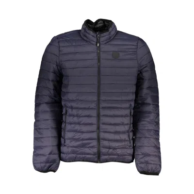 Gianmarco Venturi Black Polyamide Jackets & Coat In Blue