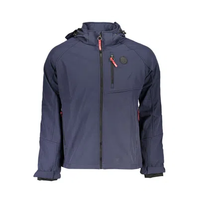 Gianmarco Venturi Blue Polyester Jackets & Coat In Blue