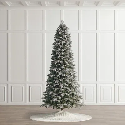 Frontgate Frosted Snow Spruce Slim Profile Tree In Green