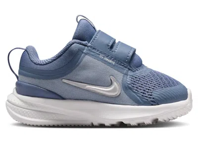 Pre-owned Nike Star Runner 5 Metallic Silver Sneakers In World Indigo/ghost/platinum Tint