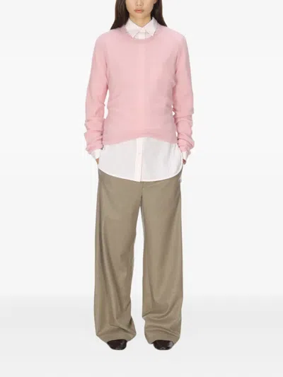 Auralee Alpaca Wool-blend Sweater In Pink