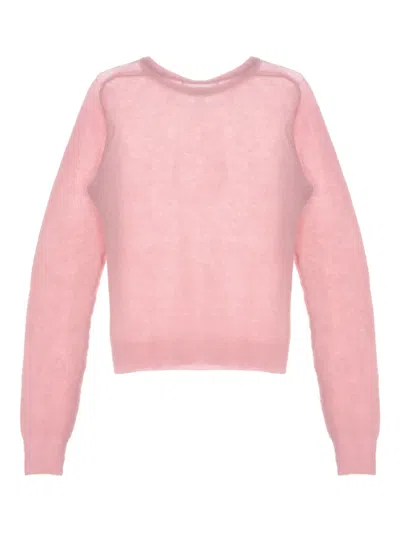Auralee Alpaca Wool-blend Sweater In Pink