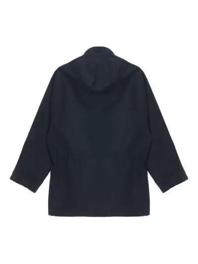 华达呢束口下摆连帽夹克