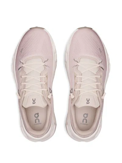 On Casual Sneakers With Mesh Upper And Rubber Outsole In Pink