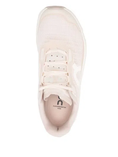 On Running Streamlined Ivory Sneakers With Cushied Sole In Neutral