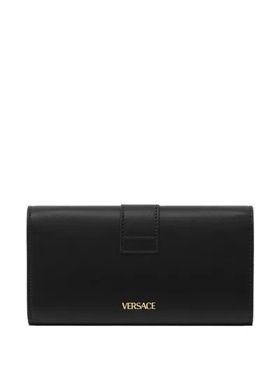 Versace V Wallet In Brown