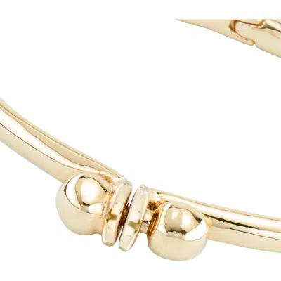 Unode50 Polished Signature Cuff In Gold