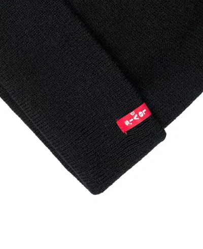 Levi's Men's Adjustable Fold Over Cuff Beanie In Black