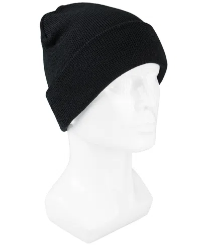 Levi's Men's Adjustable Fold Over Cuff Beanie In Black