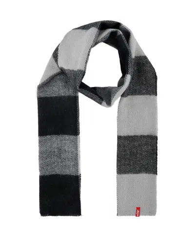 Levi's Men's 2-piece Waffle Knit Beanie And Scarf Gift Set In Black