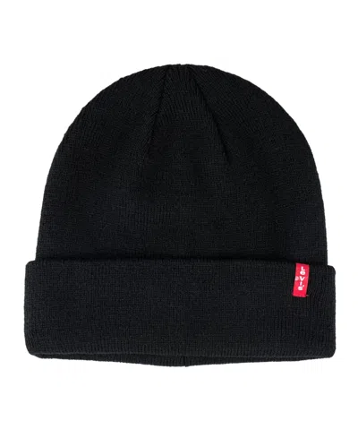 Levi's Men's 2-piece Matching Beanie And Scarf Set In Black