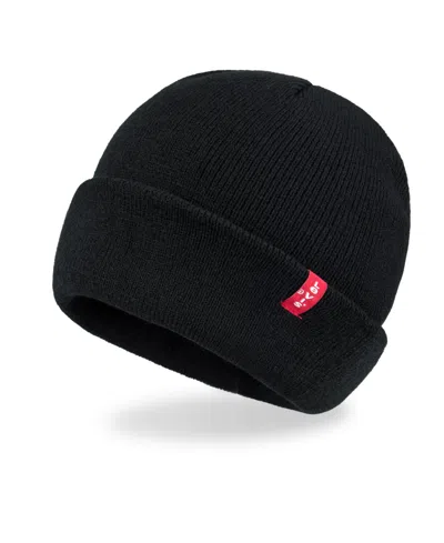 Levi's Men's 2-piece Matching Beanie And Scarf Set In Black