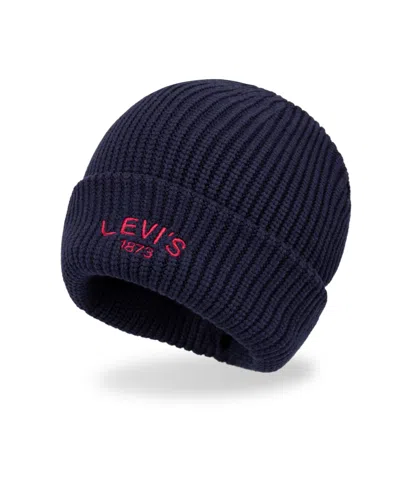 Levi's Men's 2-piece Beanie And Scarf Set In Blue