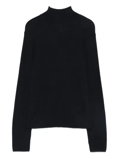 Mii Roll-neck Sweater In Black