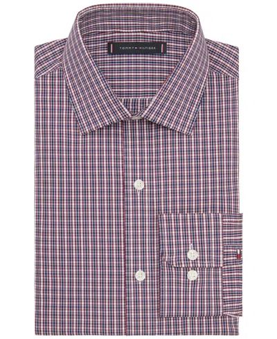 Tommy Hilfiger Men's Regular Fit Stretch Dress Shirt In Multi