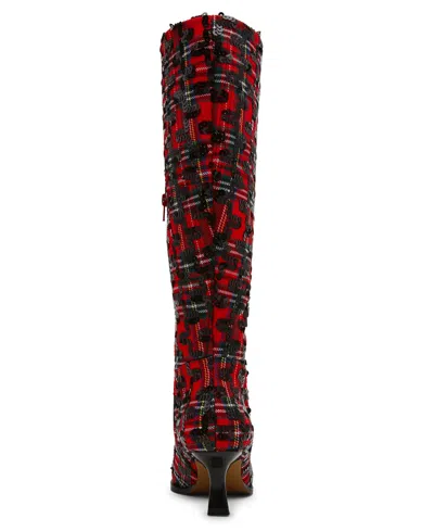 Betsey Johnson Women's Pamella Kitten-heel Dress Boots In Multi