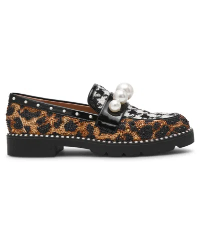 Betsey Johnson Harloe Loafer In Animal Print