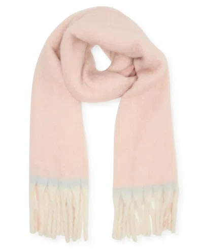 Steve Madden Colorblock Lofty Scarf In Pink