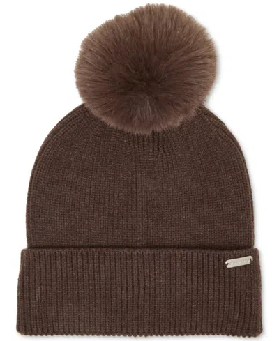 Steve Madden Buffalo Blaze Beanie And Scarf Gift Set, 2-piece Set In Brown