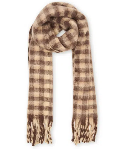 Steve Madden Buffalo Blaze Beanie And Scarf Gift Set, 2-piece Set In Brown