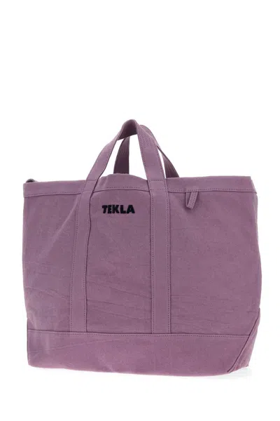 Tekla Versatile Shoulder Bag Top Handles In Purple