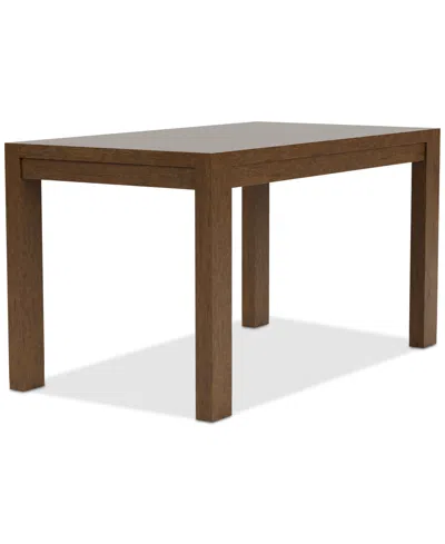 Macy's Davie Rectangular Dining Table In Brown