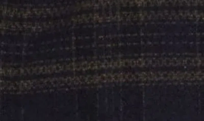 Union Plaid Flannel Shirt Jacket In Black