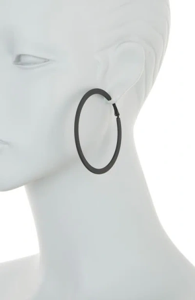 Tasha Hoop Earrings In Black
