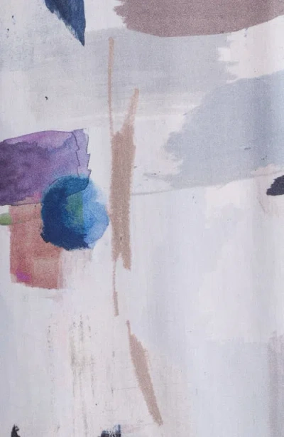 Rag & Bone Avery Abstract Print Camp Shirt In White