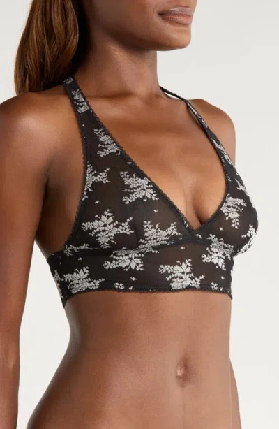 Free People Talk About It Racerback Bralette In Black