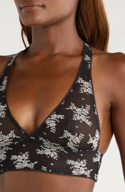 Free People Talk About It Racerback Bralette In Black