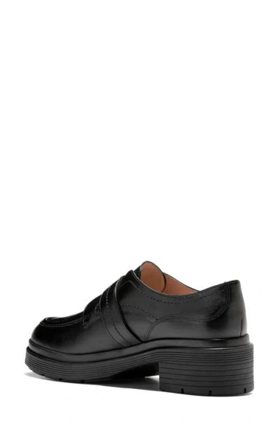 Cole Haan Women's Carlitta Monk Strap Lug Oxford Loafers In Black