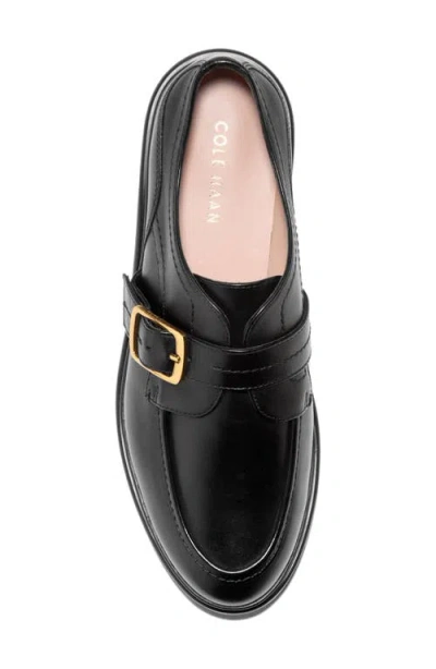 Cole Haan Women's Carlitta Monk Strap Lug Oxford Loafers In Black