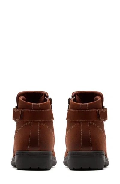 Clarks Collection Women's Carleigh Drift Wedge Booties In Burgundy