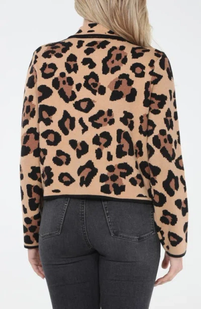 Rain And Rose Animal Print Jacket In Animal Print